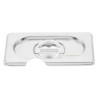 Κάλυμμα GN 1/9 Dynasteel από ανοξείδωτο χάλυβα για γαστρονομικά δοχεία.