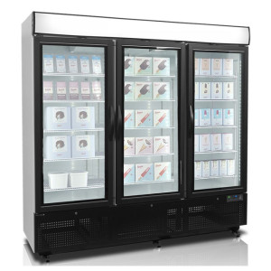 Καταψύκτης Βιτρίνας 1657 L TEFCOLD - 3 Γυάλινες Πόρτες - Λευκό