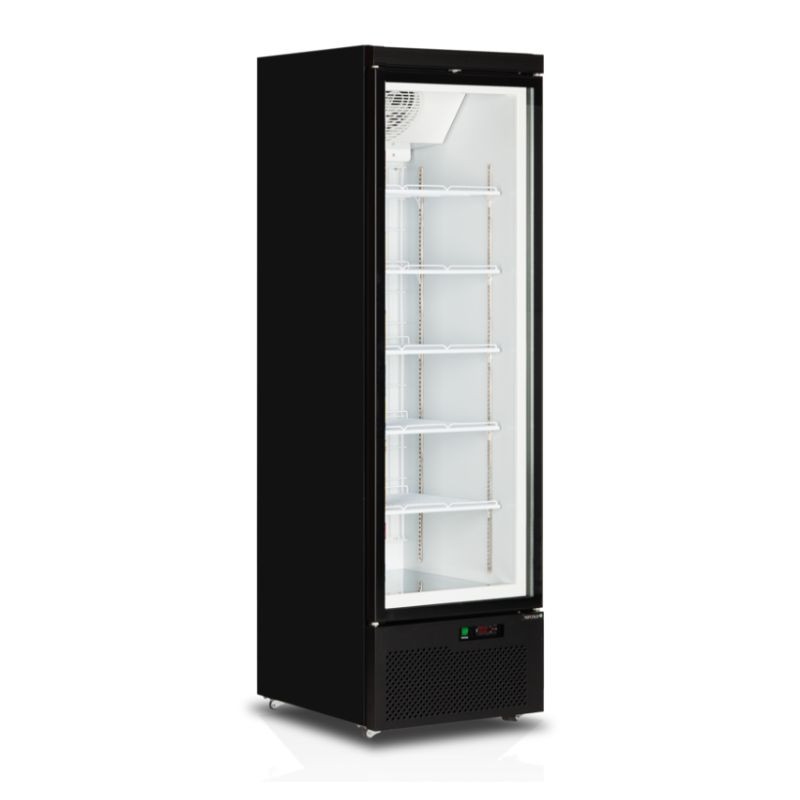 TEFCOLD Μαύρη Κατάψυξη Βιτρίνας - 1 Γυάλινη Πόρτα - 390L: Βέλτιστη παρουσίαση κατεψυγμένων προϊόντων και χαμηλή κατανάλωση ενέργ TEFCOLD Μαύρη Κατάψυξη Βιτρίνας - 1 Γυάλινη Πόρτα - 390L: Βέλτιστη παρουσίαση κατεψυγμένων προϊόντων και χαμηλή κατανάλωση ενέργ