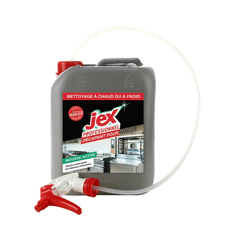Αποχρωματιστικό για φούρνο με πιστόλι - Jex 5L: Ισχυρό και αποτελεσματικό ενάντια σε λίπη που έχουν ενσωματωθεί Αποχρωματιστικό για φούρνο με πιστόλι - Jex 5L: Ισχυρό και αποτελεσματικό ενάντια σε λίπη που έχουν ενσωματωθεί