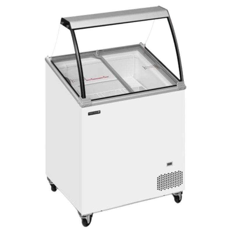 Καταψύκτης με Καμπυλωτό Γυαλί - 157 L | TEFCOLD | Stock-direct CHR Καταψύκτης με Καμπυλωτό Γυαλί - 157 L | TEFCOLD | Stock-direct CHR