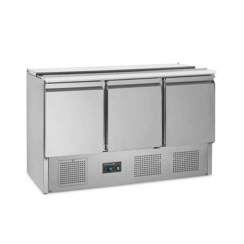 Saladette Ψυγείο GN 1/1 Ανοξείδωτο 3 Πόρτες 368 L TEFCOLD Saladette Ψυγείο GN 1/1 Ανοξείδωτο 3 Πόρτες 368 L TEFCOLD