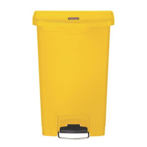 Κάδος με πεντάλ Slim Jim Rubbermaid - Κίτρινο 50L