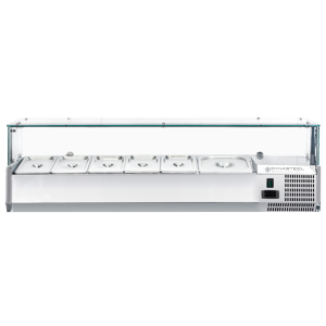 Saladette Réfrigérée Vitrée GN 1/3 και 1/2 - Dynasteel Αποτελεσματική