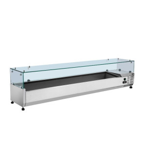 Ψυγείο Σαλατών με Γυάλινη Προθήκη - 9 x GN 1/3 - Dynasteel