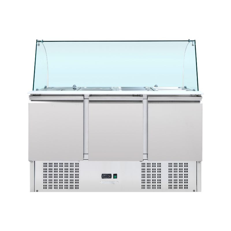 Saladette Ψυγείο 4 GN 1/1 - 3 Πόρτες - Dynasteel Saladette Ψυγείο 4 GN 1/1 - 3 Πόρτες - Dynasteel