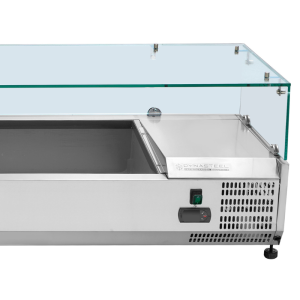 Ψυγείο Σαλατών με Γυάλινη Προθήκη - 9 x GN 1/3 - Dynasteel