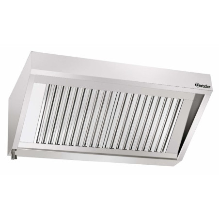 Hotte murale 900 en acier inoxydable 18/10 - Filtre coupe-feu et éclairage encastré. Hotte murale 900 en acier inoxydable 18/10 - Filtre coupe-feu et éclairage encastré.