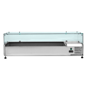 Saladette Réfrigérée Vitrée GN 1/3 και 1/2 - Dynasteel Αποτελεσματική