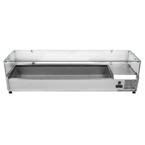 Ψυγείο Σαλατών με Γυάλινη Προθήκη - 7 x GN 1/3 - Dynasteel
