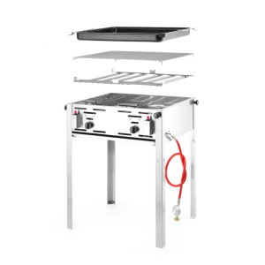Επαγγελματική ψησταριά με υγραέριο Grill-Master Maxi - Μάρκα HENDI - Fourniresto