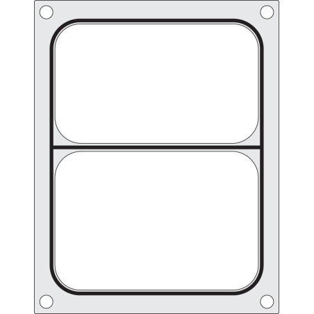 Sealing Matrix for Manual Sealer - 2 Compartments - Hendi Sealing Matrix for Manual Sealer - 2 Compartments - Hendi