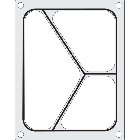 Sealing Matrix for Manual Sealer - 3 Compartments - Hendi Sealing Matrix for Manual Sealer - 3 Compartments - Hendi