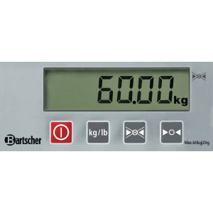 Ψηφιακή ζυγαριά Bartscher 60kg 20g | Επαγγελματική κουζίνα – Αποδοτική και πρακτική