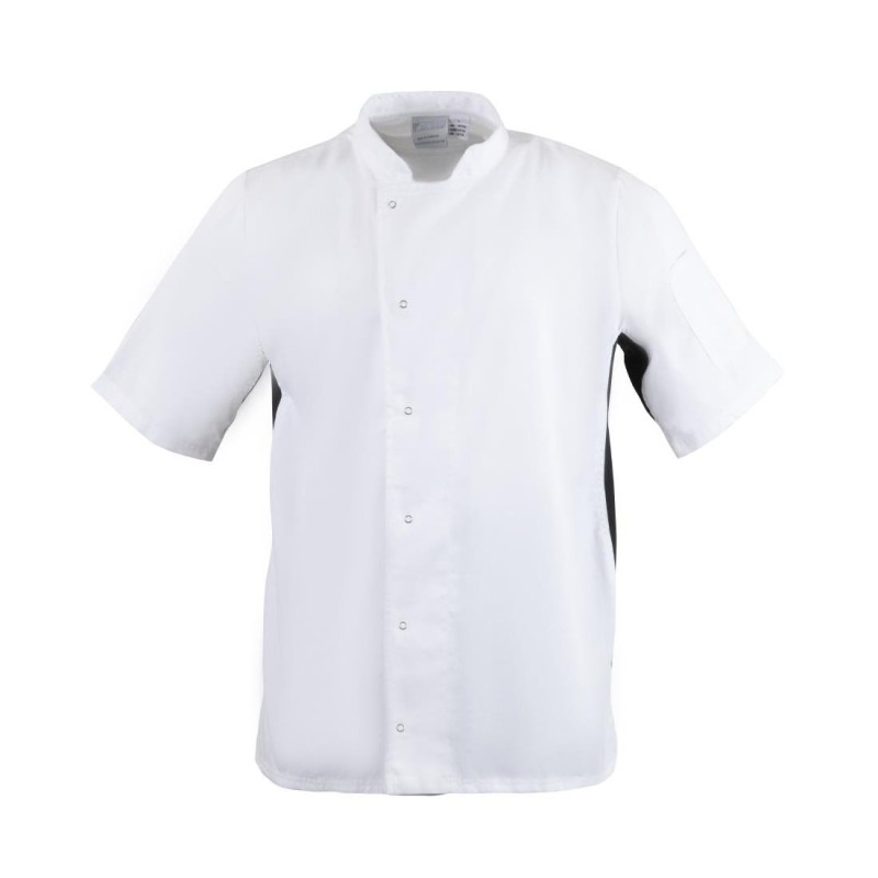 Λευκό μπλούζακι μαγειρικής Nevada - Μέγεθος S - Whites Chefs Clothing - Fourniresto Λευκό μπλούζακι μαγειρικής Nevada - Μέγεθος S - Whites Chefs Clothing - Fourniresto