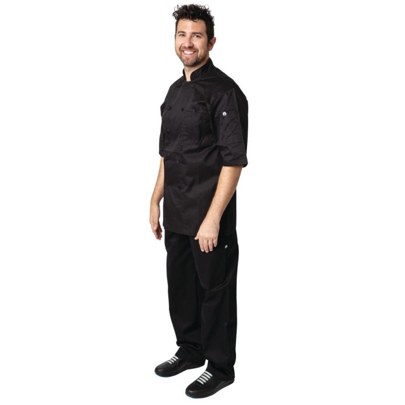 Μπλούζα μαγειρικής unisex μαύρη Cool Vent Montreal - Μέγεθος XL - Chef Works - Fourniresto Μπλούζα μαγειρικής unisex μαύρη Cool Vent Montreal - Μέγεθος XL - Chef Works - Fourniresto