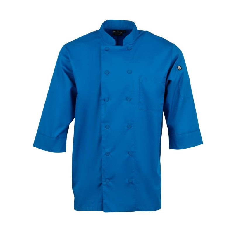 Σακάκι Μαγειρικής Ανδρικό Μπλε - Μέγεθος S - Chef Works - Fourniresto Σακάκι Μαγειρικής Ανδρικό Μπλε - Μέγεθος S - Chef Works - Fourniresto