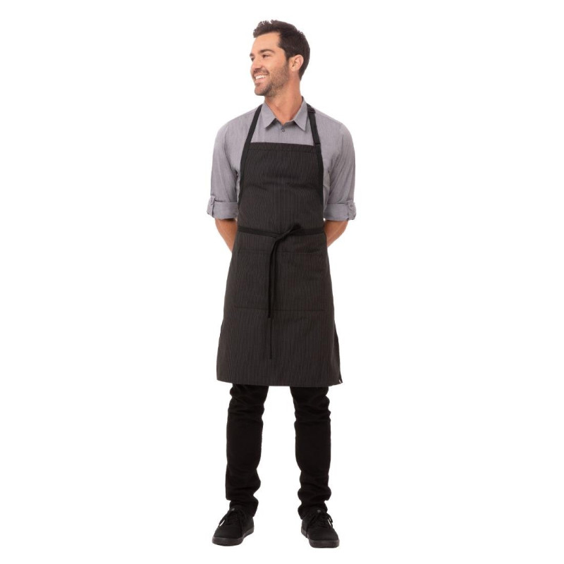 Ποδιά με λεπτές ρίγες 610 x 850 χιλιοστά - Chef Works - Fourniresto Ποδιά με λεπτές ρίγες 610 x 850 χιλιοστά - Chef Works - Fourniresto