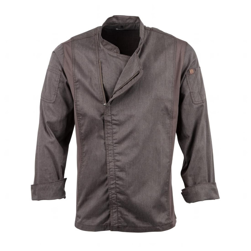 Μπλούζα Κουζίνας Unisex με Φερμουάρ Γκρι Γραφίτη Hartford - Μέγεθος M - Chef Works - Fourniresto Μπλούζα Κουζίνας Unisex με Φερμουάρ Γκρι Γραφίτη Hartford - Μέγεθος M - Chef Works - Fourniresto