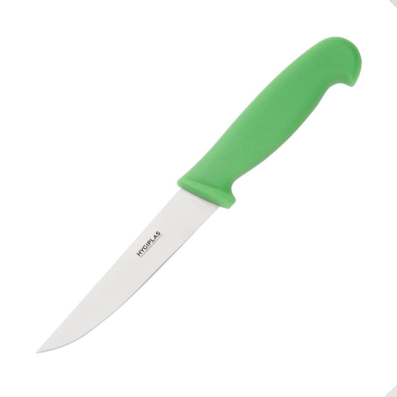 Μαχαίρι Λαχανικών Πράσινο Λεπίδα 10 εκ - Hygiplas - Fourniresto Μαχαίρι Λαχανικών Πράσινο Λεπίδα 10 εκ - Hygiplas - Fourniresto