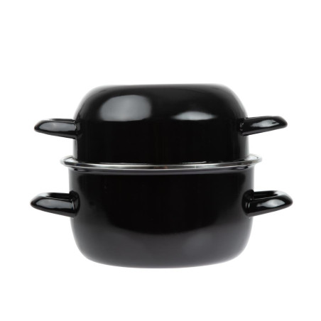 Enamelled Mussel Pot Ø 200 mm 1 kg - Olympia - Fourniresto Enamelled Mussel Pot Ø 200 mm 1 kg - Olympia - Fourniresto