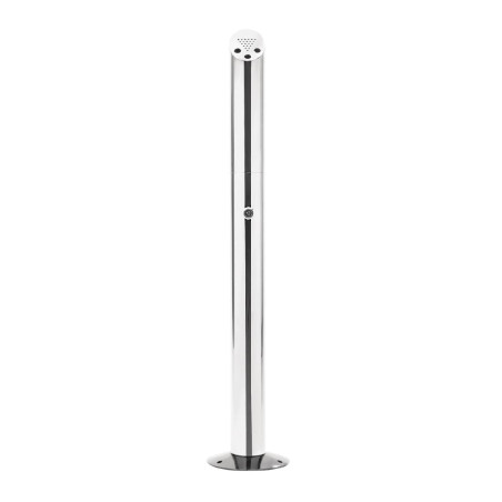 Ashtray Post Fixable To The Ground In Stainless Steel Ø 75 Mm - Bolero - Fourniresto Ashtray Post Fixable To The Ground In Stainless Steel Ø 75 Mm - Bolero - Fourniresto