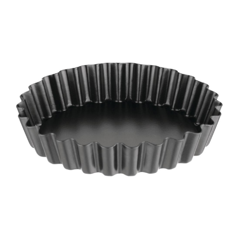 Moule à Tartelette Cannelé Antiadhésif avec Fond Amovible 10 cm - Lot de 3 - Vogue - Fourniresto
