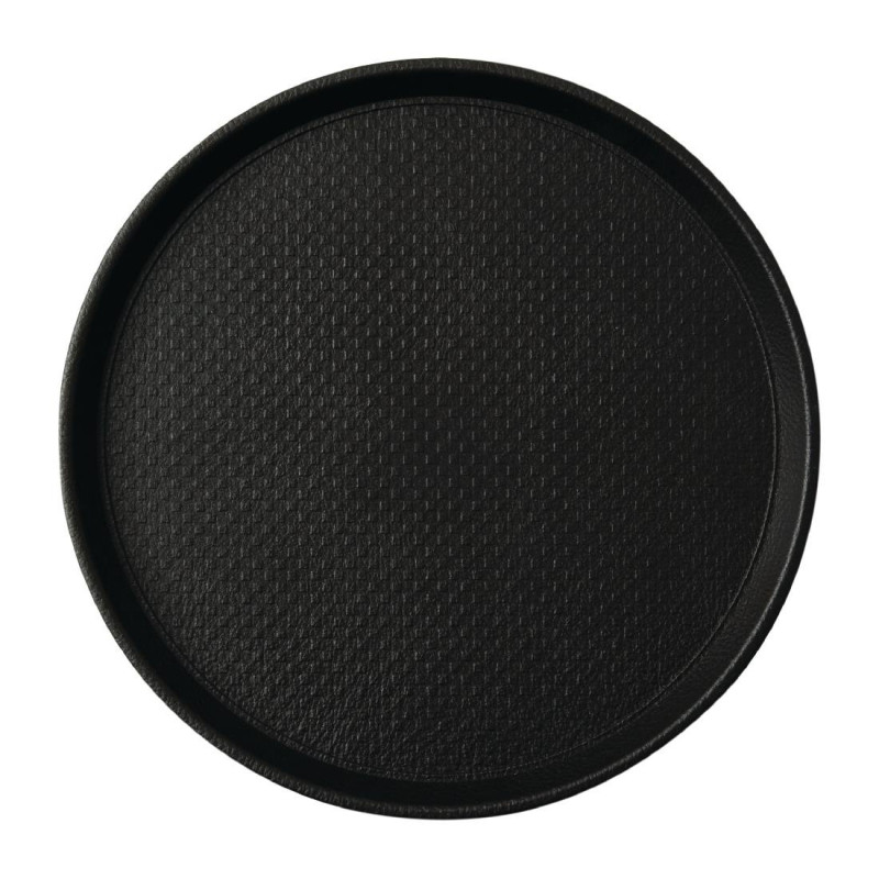 Αντιολισθητικό πλατό μαύρο Blackline, κυκλικό Ø 310mm - Roltex - Fourniresto Αντιολισθητικό πλατό μαύρο Blackline, κυκλικό Ø 310mm - Roltex - Fourniresto