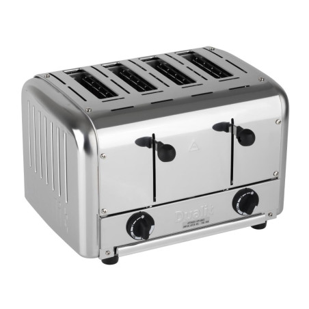 Grille-Pain Traiteur 4 Tranches en Inox -Dualit - Fourniresto Grille-Pain Traiteur 4 Tranches en Inox -Dualit - Fourniresto