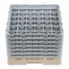Θήκη για ποτήρια 36 θέσεων Camrack Μπεζ 500 x 500 χιλ. - Cambro