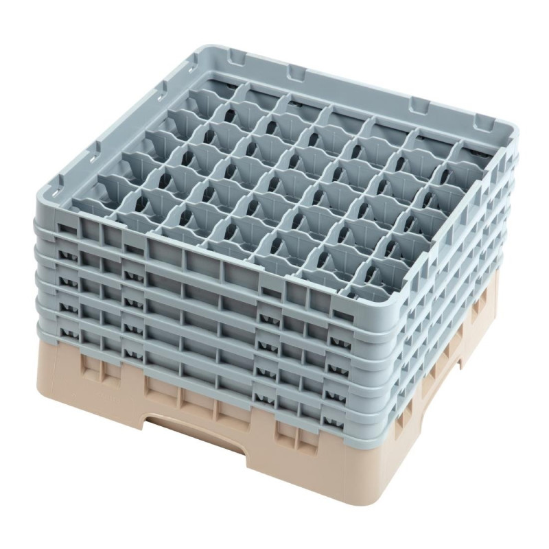 Θήκη για ποτήρια 49 θέσεων Camrack Μπεζ-Μ 500 x Β 500mm - Cambro - Fourniresto Θήκη για ποτήρια 49 θέσεων Camrack Μπεζ-Μ 500 x Β 500mm - Cambro - Fourniresto