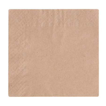 Serviettes Cocktail 2 Plis Compostables - L 24mm - Lot de 250 - Vegware Serviettes Cocktail 2 Plis Compostables - L 24mm - Lot de 250 - Vegware