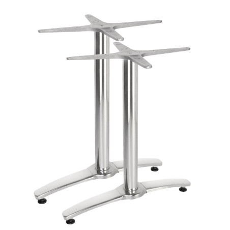 Double Aluminum Table Leg - Set of 2 - Bolero Double Aluminum Table Leg - Set of 2 - Bolero