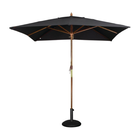 Square Black Parasol - L 2500mm - Bolero Square Black Parasol - L 2500mm - Bolero