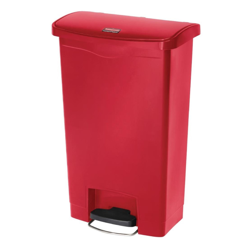 Κάδος με πεντάλ Slim Jim μπροστινός κόκκινος - 50L - Rubbermaid Κάδος με πεντάλ Slim Jim μπροστινός κόκκινος - 50L - Rubbermaid