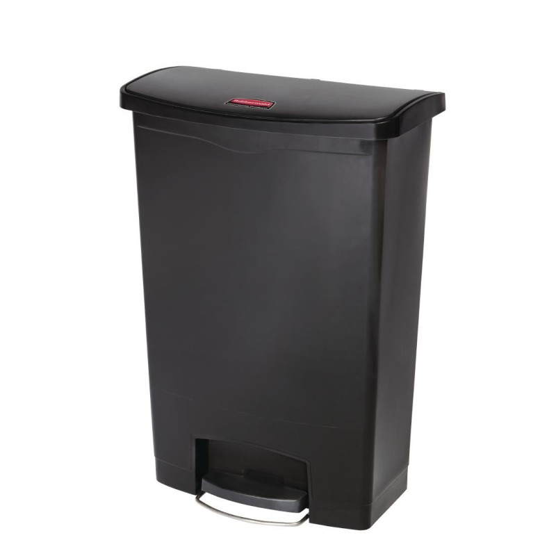 Κάδος με πεντάλ Slim Jim μπροστινός μαύρος - 90L - Rubbermaid Κάδος με πεντάλ Slim Jim μπροστινός μαύρος - 90L - Rubbermaid