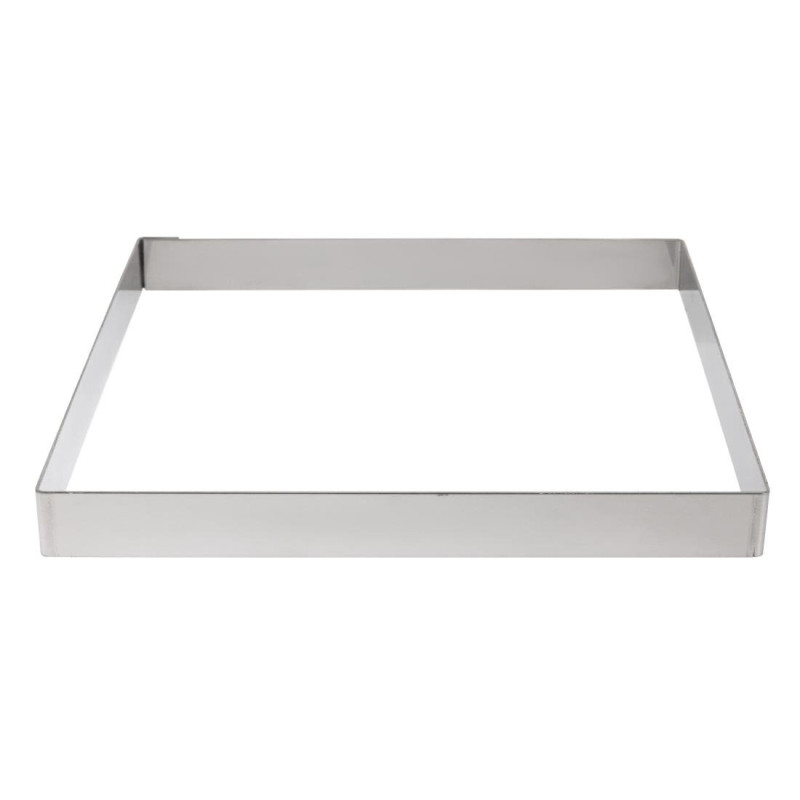 Τετράγωνη μεταλλική φόρμα τάρτας - Μ 200 x Π 200mm - De Buyer Τετράγωνη μεταλλική φόρμα τάρτας - Μ 200 x Π 200mm - De Buyer