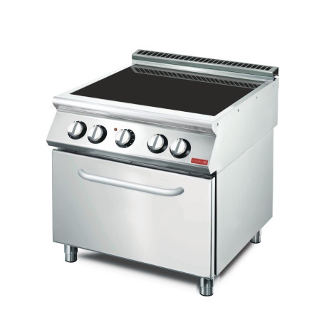 Ceramic Hob 4 Zones on Electric Oven - GN 2/1 - Gastro M - Fourniresto Ceramic Hob 4 Zones on Electric Oven - GN 2/1 - Gastro M - Fourniresto