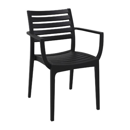 Black Artemis Siesta armchairs - Modern design and durability Black Artemis Siesta armchairs - Modern design and durability