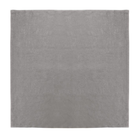Serviettes de table en lin grises 400 x 400 mm - Lot de 12 - Olympia Serviettes de table en lin grises 400 x 400 mm - Lot de 12 - Olympia