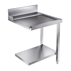 Τραπέζι Φόρτωσης με Ράφι και Πλάτη CombiSteel - Μ 700 x Π 750 mm
