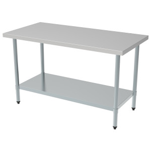 Τραπέζι Inox με Ράφι - L 1000 x P 700 mm από CombiSteel : Πρακτικό & Ανθεκτικό