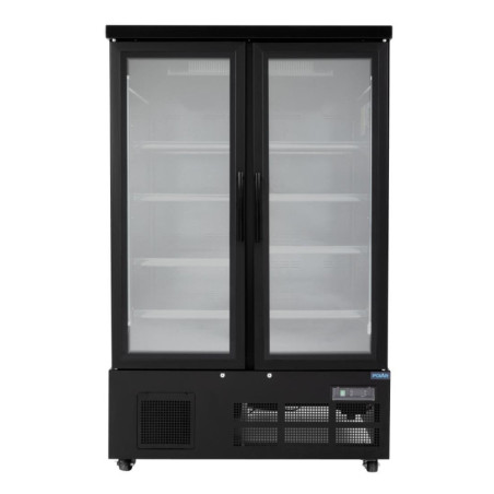 Refrigerated Display Case with 2 Doors - 744 L - Negative Black - Polar Refrigerated Display Case with 2 Doors - 744 L - Negative Black - Polar