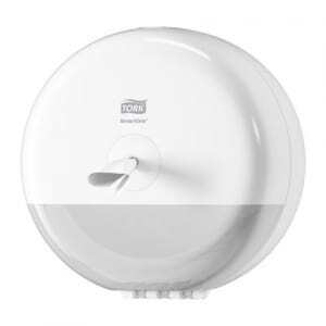 Διανομέας Μίνι Χαρτί Τουαλέτας Tork SmartOne® Λευκό - Αποτελεσματική διανομή φύλλου-προς-φύλλο για επαγγελματικούς χώρους υγιειν