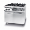Κουζίνα Kitchen Line - 4 εστίες με ηλεκτρικό φούρνο συμπυκνωτή GN 1/1 - Μάρκα HENDI - Fourniresto