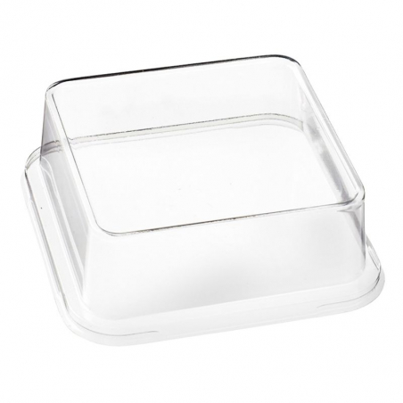 Couvercle en RPET pour Assiette Kanopée 100 x 100 - Lot de 100 Couvercle en RPET pour Assiette Kanopée 100 x 100 - Lot de 100