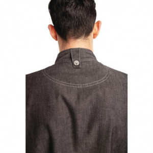Μπλούζα Κουζίνας Unisex Denim με Κοντά Μανίκια Urban Delancey - Μέγεθος S - Chef Works - Fourniresto
