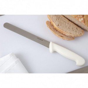Λευκό μαχαίρι ψωμιού λάμα 20,5 εκ. - Hygiplas - Fourniresto