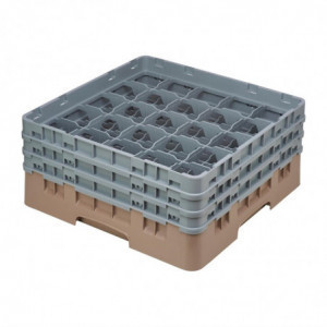 Θήκη για ποτήρια 25 θέσεων Camrack Μπεζ - Π 500 x Β 500 χιλ. - Cambro