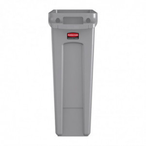 Γκρι λεπτός κάδος Slim Jim - 87L - Rubbermaid